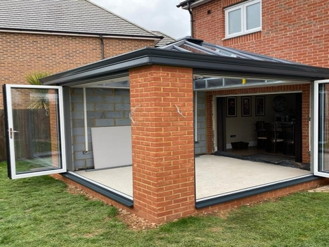 A lantern roof orangery